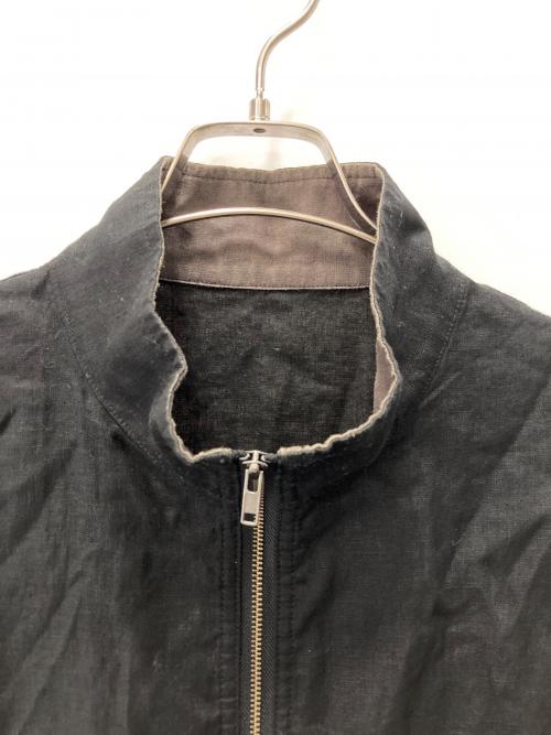 nestrobe confect（ネストローブ コンフェクト）nestrobe confect (ネストローブ コンフェクト) リネンジップベスト ブラック サイズ:4の古着・服飾アイテム