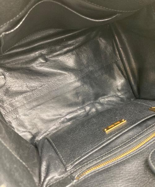 MIU MIU（ミュウミュウ）MIU MIU (ミュウミュウ) デニム バイカー ハンドバッグ ブルーの古着・服飾アイテム