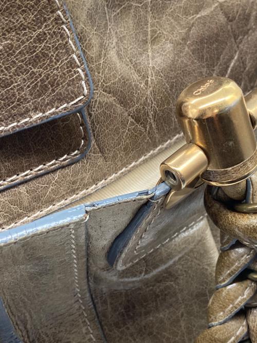 Chloe（クロエ）Chloe (クロエ) トートバッグ オリーブの古着・服飾アイテム