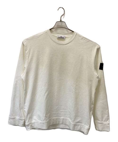STONE ISLAND（ストーンアイランド）STONE ISLAND (ストーンアイランド) HEAVY COTTON JERSEY ホワイト サイズ:XLの古着・服飾アイテム