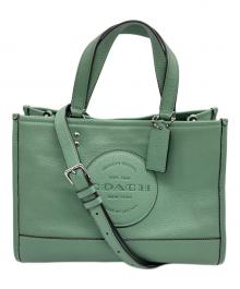 COACH（コーチ）の古着「デンプシー キャリーオール ウィズ パッチ」｜グリーン