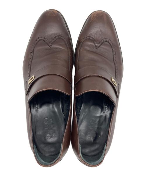 GUCCI（グッチ）GUCCI (グッチ) ローファー ブラウン サイズ:41　1/2の古着・服飾アイテム