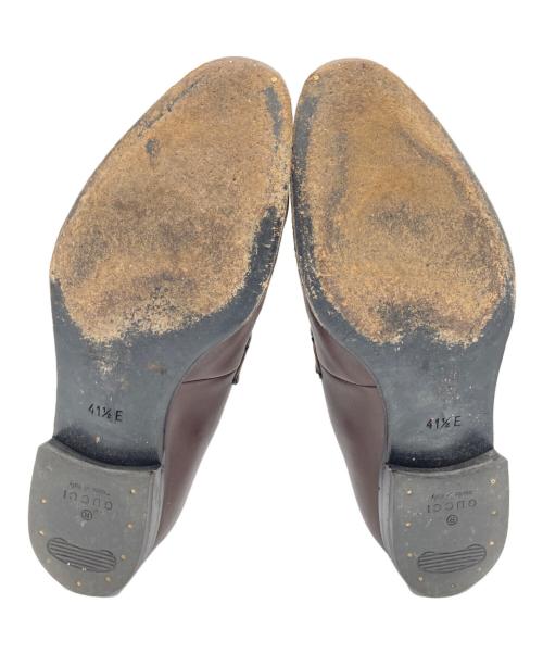 GUCCI（グッチ）GUCCI (グッチ) ローファー ブラウン サイズ:41　1/2の古着・服飾アイテム