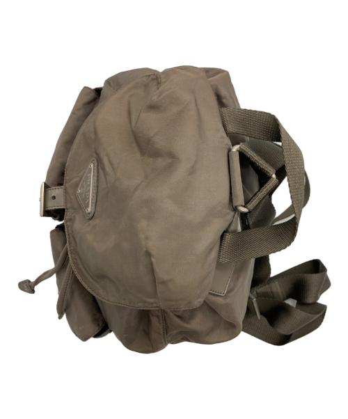 PRADA（プラダ）PRADA (プラダ) ナイロンリュック グレーの古着・服飾アイテム