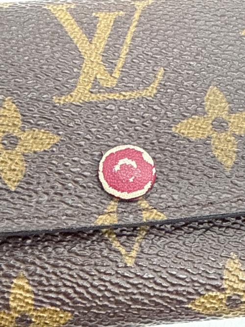 LOUIS VUITTON（ルイ ヴィトン）LOUIS VUITTON (ルイ ヴィトン) 6連キーケース ブラウン×ピンクの古着・服飾アイテム