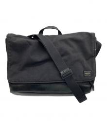 PORTER（ポーター）の古着「メッセンジャーバッグ」｜ブラック
