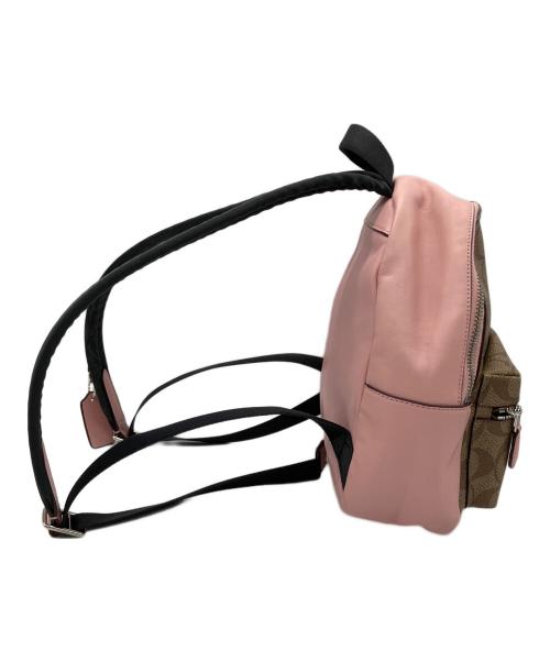 COACH（コーチ）COACH (コーチ) リュック ブラウン×ピンクの古着・服飾アイテム