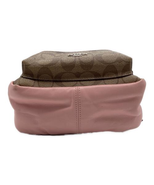COACH（コーチ）COACH (コーチ) リュック ブラウン×ピンクの古着・服飾アイテム