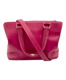 LONGCHAMP（ロンシャン）の古着「2WAYバッグ」｜ピンク