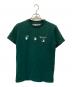 OFFWHITE（オフホワイト）の古着「Hand Print Distressed T-Shirt」｜グリーン