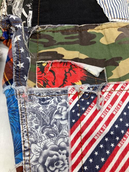 biepa jeans（ビエパジーンズ）biepa jeans (ビエパジーンズ) パッチワークデニムパンツ マルチカラー サイズ:34の古着・服飾アイテム