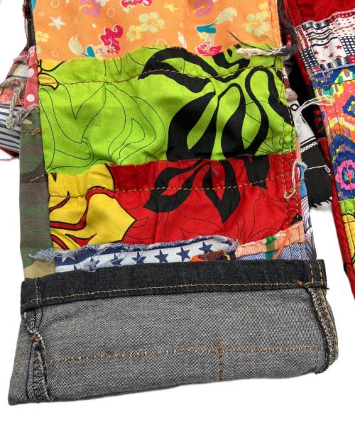 biepa jeans（ビエパジーンズ）biepa jeans (ビエパジーンズ) パッチワークデニムパンツ マルチカラー サイズ:34の古着・服飾アイテム