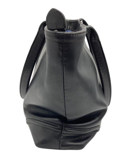 FIVEWOODS（ファイブウッズ）FIVEWOODS (ファイブウッズ) レザートートバッグ ブラックの古着・服飾アイテム