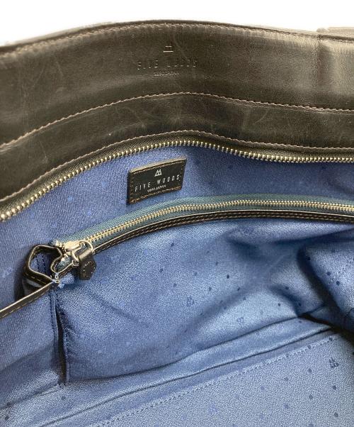 FIVEWOODS（ファイブウッズ）FIVEWOODS (ファイブウッズ) レザートートバッグ ブラックの古着・服飾アイテム