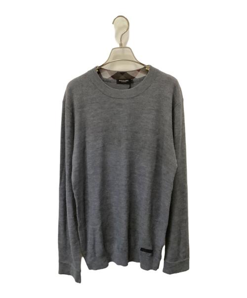 BLACK LABEL（ブラックレーベル）BLACK LABEL (ブラックレーベル) 薄手ニット グレー サイズ:L 未使用品の古着・服飾アイテム