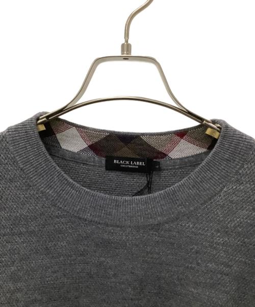 BLACK LABEL（ブラックレーベル）BLACK LABEL (ブラックレーベル) 薄手ニット グレー サイズ:L 未使用品の古着・服飾アイテム