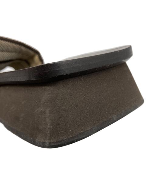 PRADA（プラダ）PRADA (プラダ) サンダル ダークブラウン×ベージュ サイズ:23cmの古着・服飾アイテム