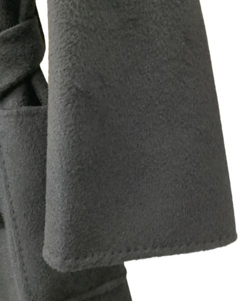 MaxMara（マックスマーラ）MaxMara (マックスマーラ) カシミヤ混ウールコート ブラック サイズ:40の古着・服飾アイテム