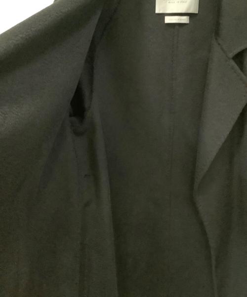 MaxMara（マックスマーラ）MaxMara (マックスマーラ) カシミヤ混ウールコート ブラック サイズ:40の古着・服飾アイテム