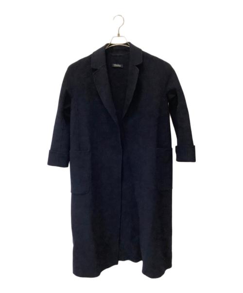 'S Max Mara（エスマックスマーラ）'S Max Mara (エスマックスマーラ) ピュアウールダブルフェイスコート ネイビー サイズ:38の古着・服飾アイテム