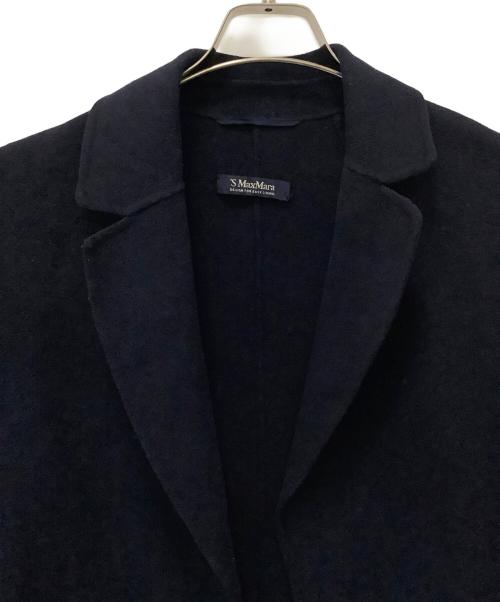 'S Max Mara（エスマックスマーラ）'S Max Mara (エスマックスマーラ) ピュアウールダブルフェイスコート ネイビー サイズ:38の古着・服飾アイテム