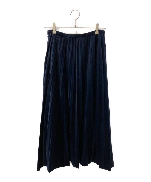 Demi-Luxe Beams（デミルクス ビームス）Demi-Luxe Beams (デミルクス ビームス) ベロアプリーツスカート ネイビー サイズ:38の古着・服飾アイテム
