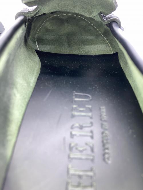 HEREU（ヘリュー）HEREU (ヘリュー) スリッポンローファー ブラック サイズ:24cmの古着・服飾アイテム