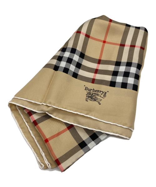 Burberry's（バーバリー）Burberry's (バーバリー) シルクスカーフ ベージュの古着・服飾アイテム
