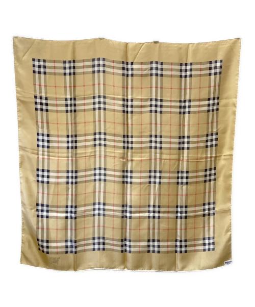 Burberry's（バーバリー）Burberry's (バーバリー) シルクスカーフ ベージュの古着・服飾アイテム