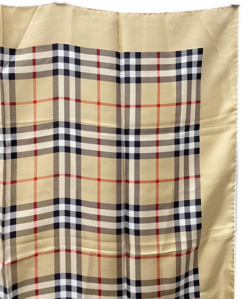 Burberry's（バーバリー）Burberry's (バーバリー) シルクスカーフ ベージュの古着・服飾アイテム