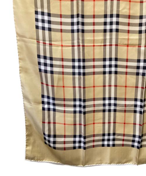 Burberry's（バーバリー）Burberry's (バーバリー) シルクスカーフ ベージュの古着・服飾アイテム