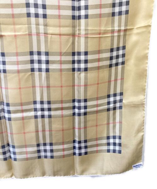 Burberry's（バーバリー）Burberry's (バーバリー) シルクスカーフ ベージュの古着・服飾アイテム