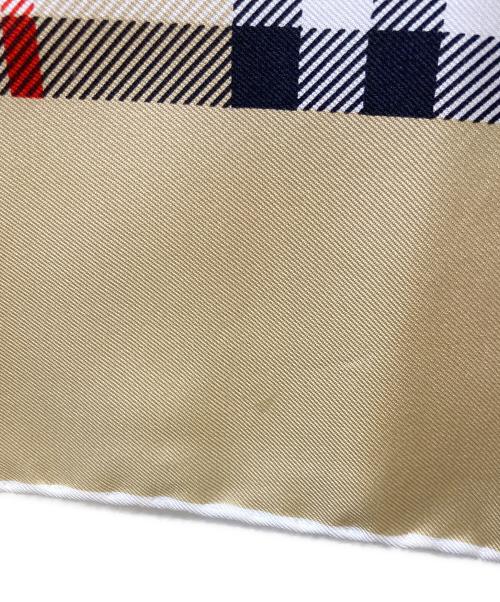 Burberry's（バーバリー）Burberry's (バーバリー) シルクスカーフ ベージュの古着・服飾アイテム