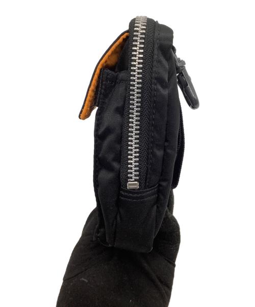 PORTER（ポーター）PORTER (ポーター) タンカー モバイルポーチ ブラック×オレンジの古着・服飾アイテム