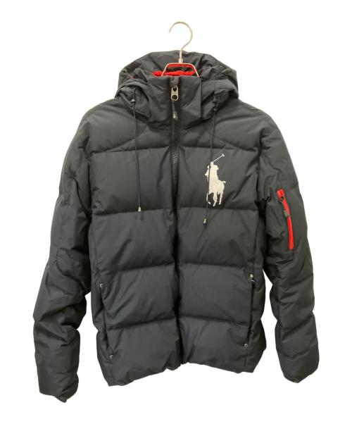 POLO RALPH LAUREN（ポロ・ラルフローレン）POLO RALPH LAUREN (ポロ・ラルフローレン) ビッグポニー刺繍ダウンジャケット ブラック サイズ:Mの古着・服飾アイテム