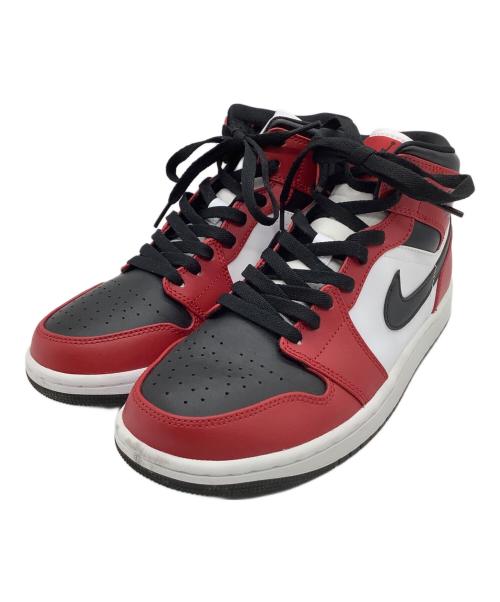 NIKE（ナイキ）NIKE (ナイキ) Air Jordan 1 Mid レッド×ブラック Chicago Black Toe サイズ:26cmの古着・服飾アイテム