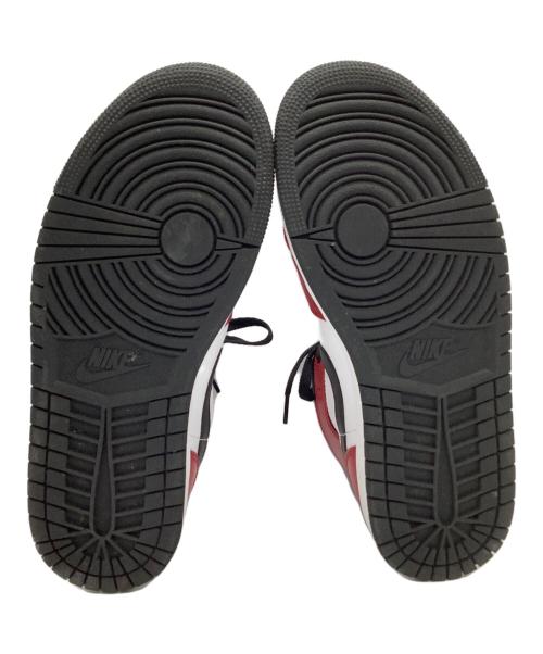 NIKE（ナイキ）NIKE (ナイキ) Air Jordan 1 Mid レッド×ブラック Chicago Black Toe サイズ:26cmの古着・服飾アイテム