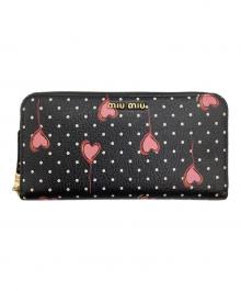 MIU MIU（ミュウミュウ）の古着「長財布」｜ブラック