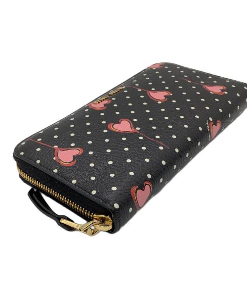 MIU MIU（ミュウミュウ）MIU MIU (ミュウミュウ) 長財布 ブラックの古着・服飾アイテム