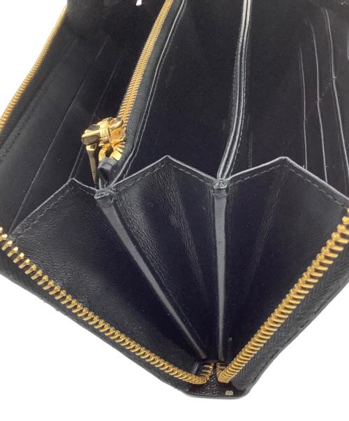 MIU MIU（ミュウミュウ）MIU MIU (ミュウミュウ) 長財布 ブラックの古着・服飾アイテム