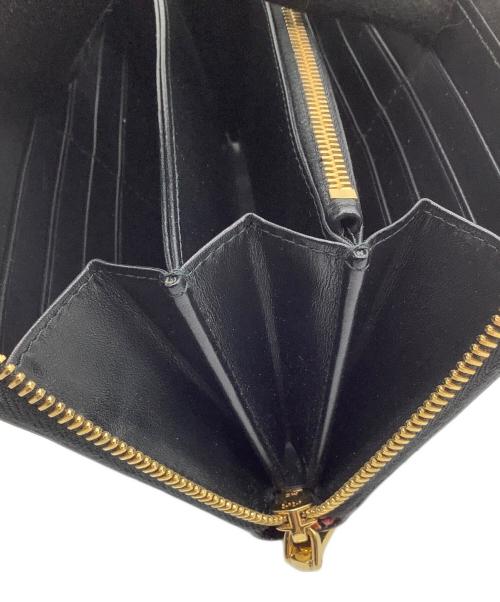 MIU MIU（ミュウミュウ）MIU MIU (ミュウミュウ) 長財布 ブラックの古着・服飾アイテム