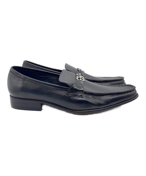 Salvatore Ferragamo（サルヴァトーレ フェラガモ）Salvatore Ferragamo (サルヴァトーレ フェラガモ) ビットローファー ブラック サイズ:43の古着・服飾アイテム