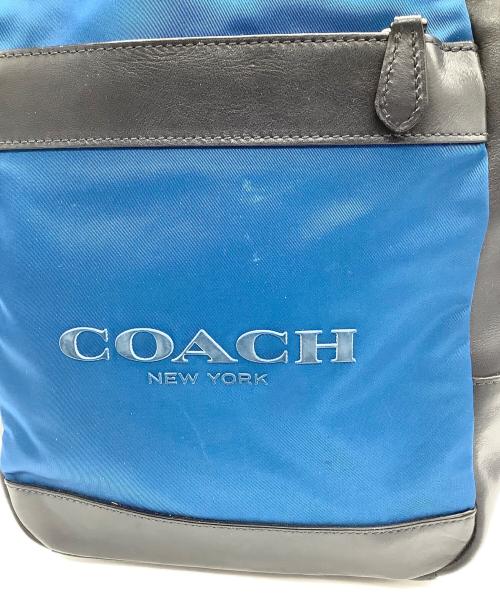 COACH（コーチ）COACH (コーチ) ボディーバッグ ブラック×ブルーの古着・服飾アイテム