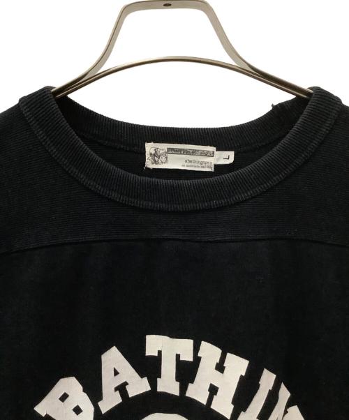 A BATHING APE（アベイシングエイプ）A BATHING APE (アベイシングエイプ) COLLEGE LONG SLEEVE TEE ブラック サイズ:不明の古着・服飾アイテム