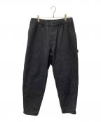 BLACK Scandal Yohji Yamamotoブラックスキャンダルヨウジヤマモト）の古着「ELASTICATED WORK PANTS」｜ネイビー