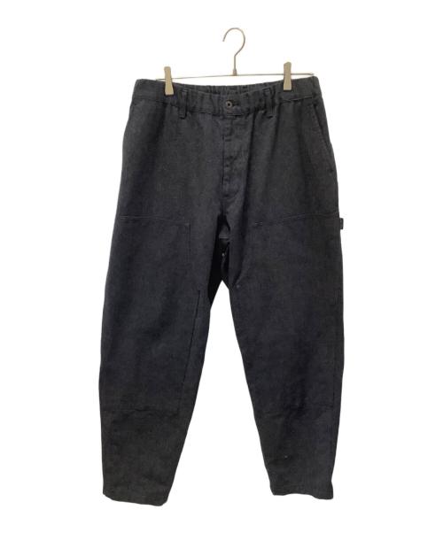 BLACK Scandal Yohji Yamamoto（ブラックスキャンダルヨウジヤマモト）BLACK Scandal Yohji Yamamoto (ブラックスキャンダルヨウジヤマモト) ELASTICATED WORK PANTS ネイビー サイズ:2の古着・服飾アイテム