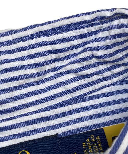 POLO RALPH LAUREN（ポロ・ラルフローレン）POLO RALPH LAUREN (ポロ・ラルフローレン) 半袖シャツ ブルー×ホワイト サイズ:Mの古着・服飾アイテム