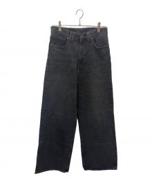 MONKEY TIME（モンキータイム）の古着「オーバーダイ デニム バギー パンツ」｜グレー