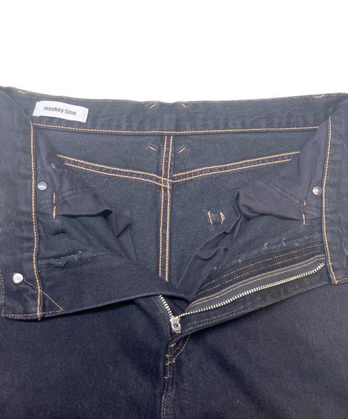 MONKEY TIME（モンキータイム）MONKEY TIME (モンキータイム) オーバーダイ デニム バギー パンツ ブラック サイズ:Mの古着・服飾アイテム