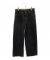 MONKEY TIME（モンキータイム）の古着「オーバーダイ デニム バギー パンツ」｜ブラック